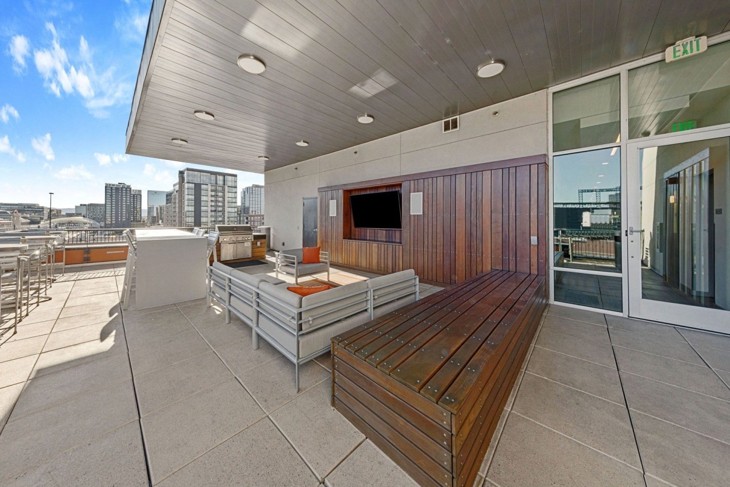 Outdoor patio at The Casey