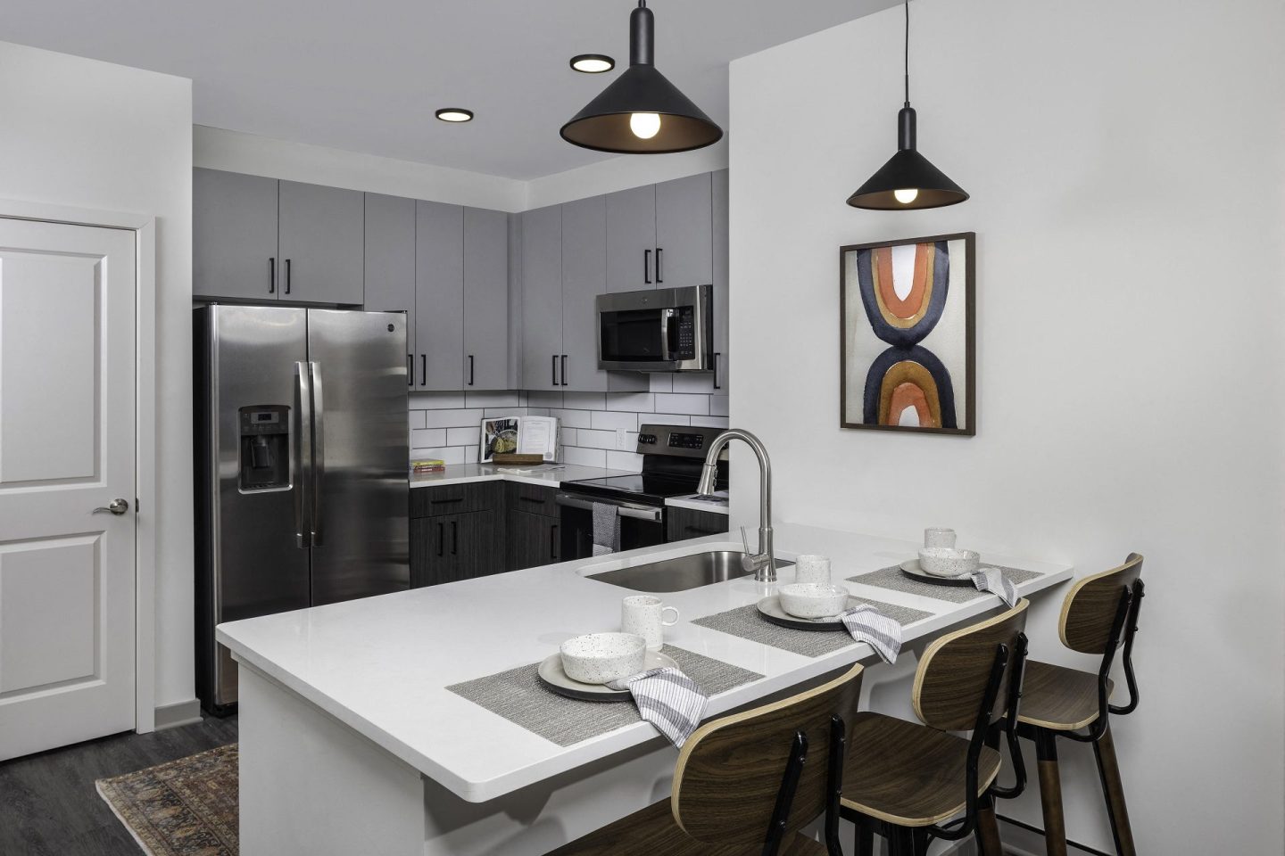 Gourmet Kitchen With Island at 565 Hank by Windsor, Atlanta, GA