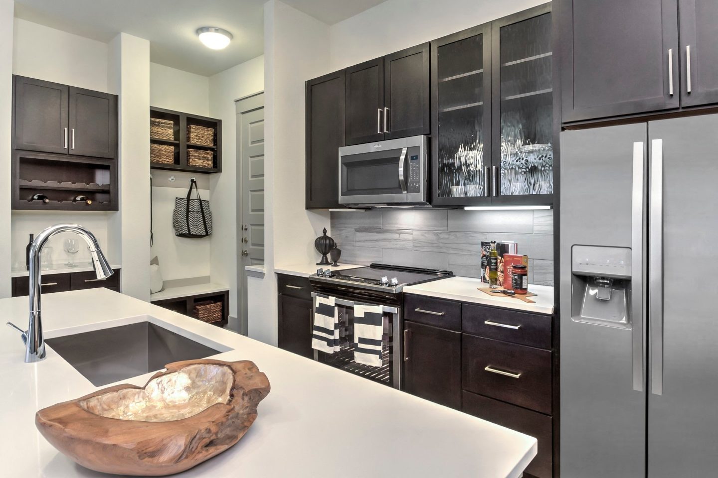 Refined cabinetry at Windsor Fitzhugh, Dallas, Texas