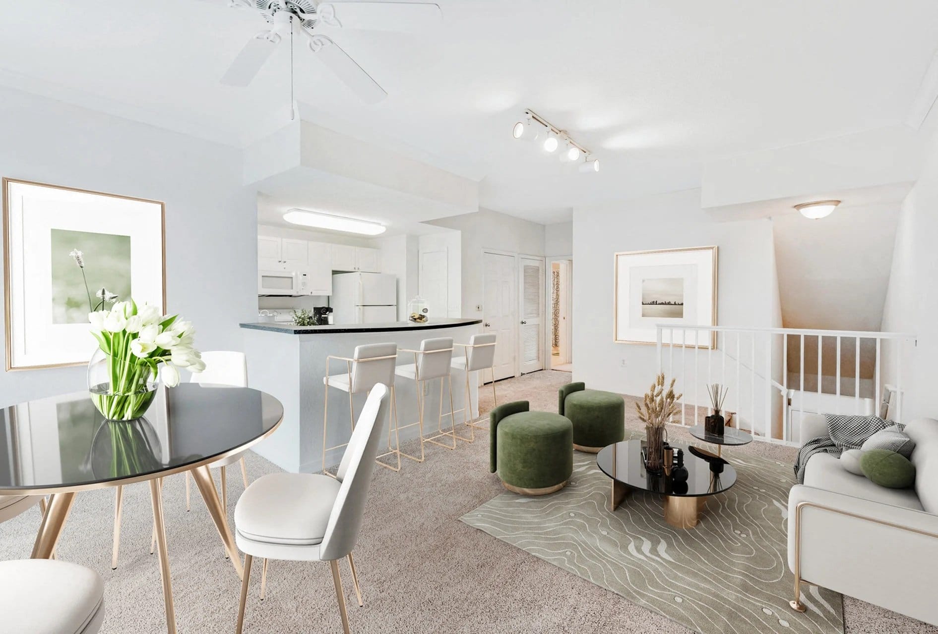 Open concept floor plans at Windsor Coral Springs, Florida, 33067