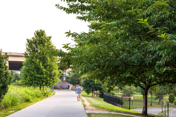 the Atlanta Beltline in the morning