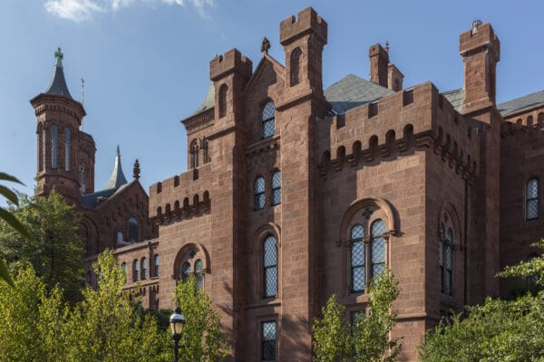 Smithsonian castle in Washington DC