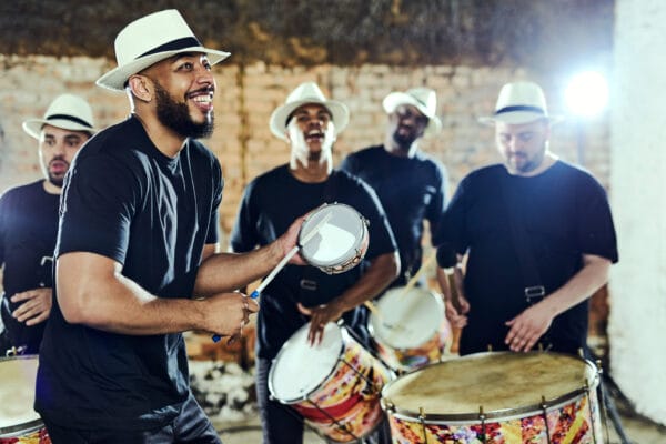 Feeling the rhythm in the drums