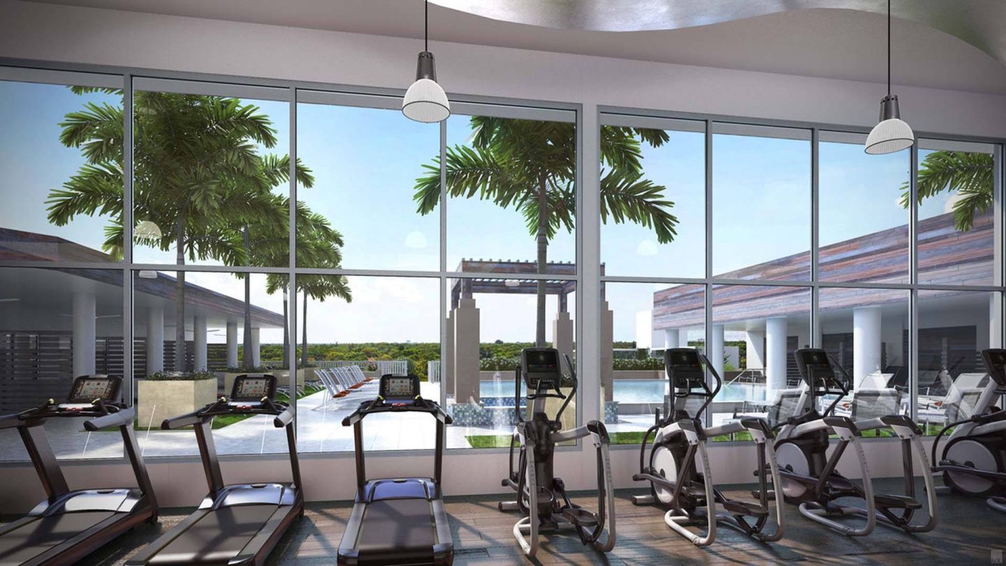 A fitness center at Windsor Central Arts in St. Petersburg, 33701