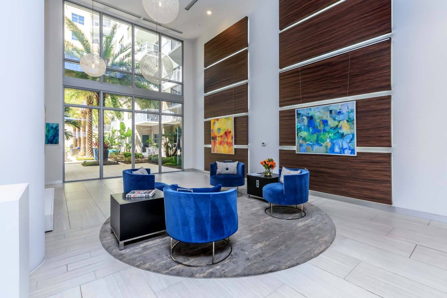 A lounge at Windsor Central Arts in St. Petersburg, 33701