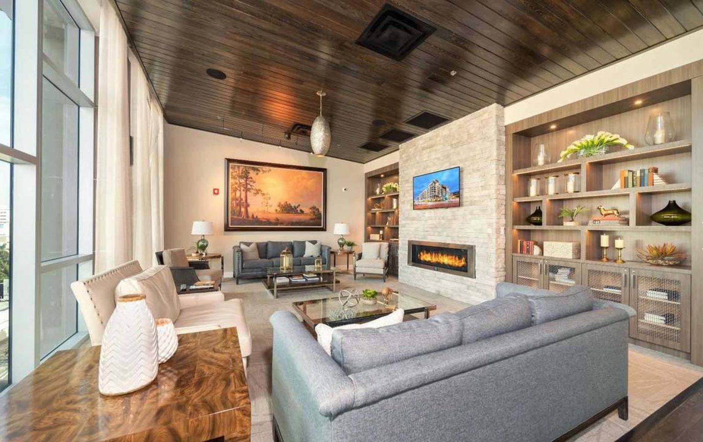 A cozy lounge at Windsor Central Arts in St. Petersburg, 33701