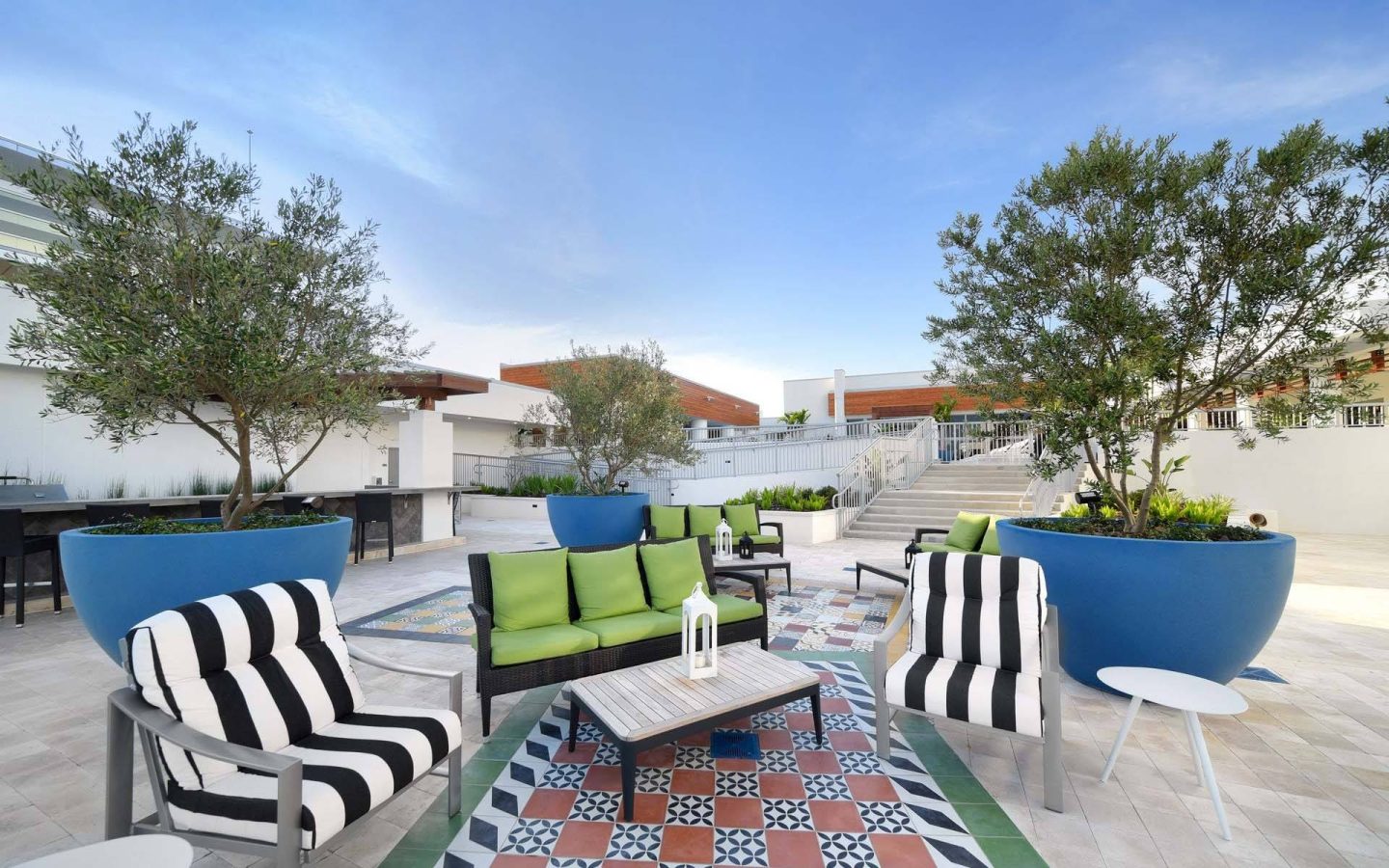A patio at Windsor Central Arts in St. Petersburg, 33701