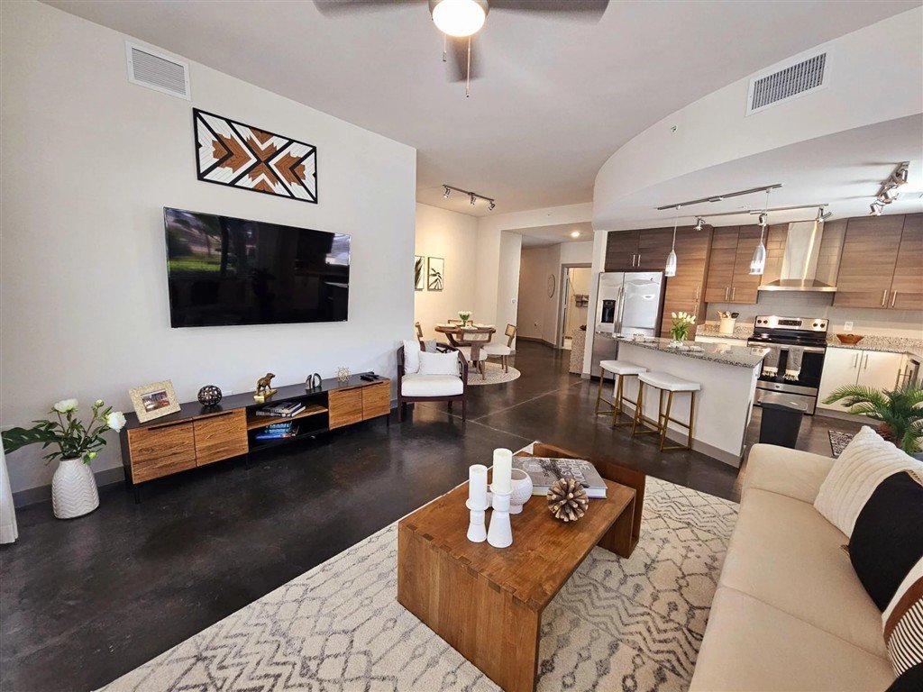 A modern living room at Windsor Central Arts in St. Petersburg, 33701