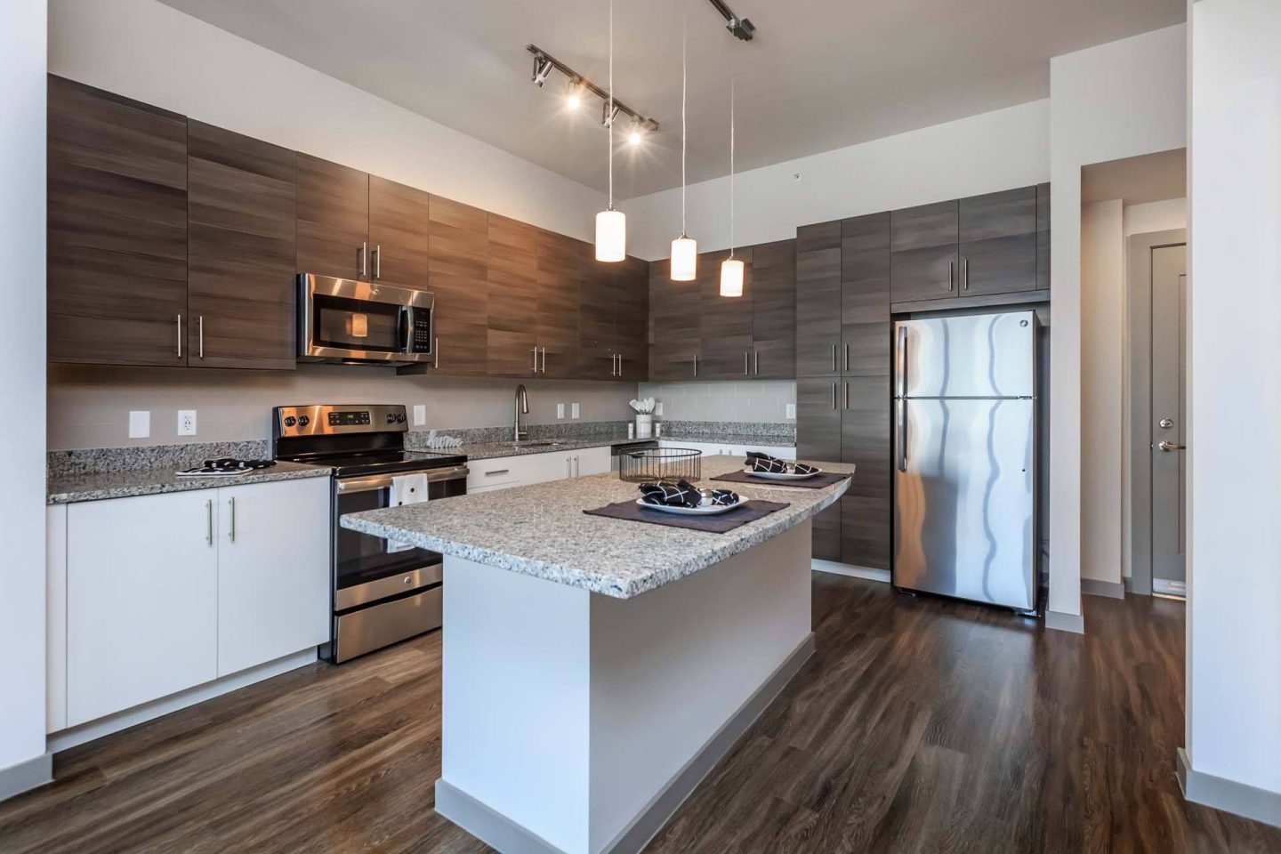 A modern kitchen at Windsor Central Arts in St. Petersburg, 33701